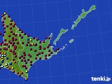 2022年02月15日の道東のアメダス(日照時間)