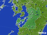 熊本県のアメダス実況(風向・風速)(2022年02月15日)
