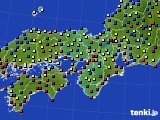 近畿地方のアメダス実況(日照時間)(2022年02月16日)