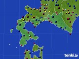 道南のアメダス実況(日照時間)(2022年02月17日)