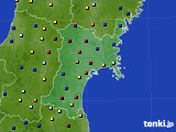 宮城県のアメダス実況(日照時間)(2022年02月17日)
