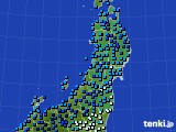 2022年02月17日の東北地方のアメダス(気温)