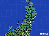 東北地方のアメダス実況(気温)(2022年02月18日)