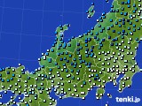 2022年02月18日の北陸地方のアメダス(気温)