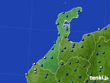 石川県のアメダス実況(気温)(2022年02月18日)