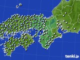 近畿地方のアメダス実況(降水量)(2022年02月19日)