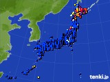 2022年02月19日のアメダス(日照時間)