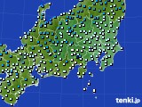 関東・甲信地方のアメダス実況(気温)(2022年02月19日)