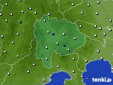 山梨県のアメダス実況(風向・風速)(2022年02月19日)