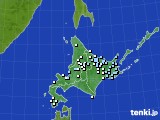 北海道地方のアメダス実況(降水量)(2022年02月20日)