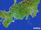 2022年02月20日の東海地方のアメダス(積雪深)