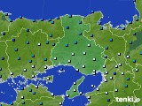 兵庫県のアメダス実況(気温)(2022年02月20日)
