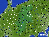 2022年02月20日の長野県のアメダス(風向・風速)