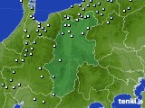 長野県のアメダス実況(降水量)(2022年02月22日)