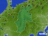長野県のアメダス実況(積雪深)(2022年02月22日)