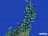 東北地方のアメダス実況(気温)(2022年02月22日)