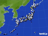 2022年02月22日のアメダス(風向・風速)