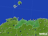 2022年02月22日の鳥取県のアメダス(風向・風速)