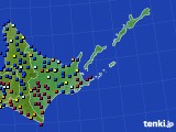 2022年02月23日の道東のアメダス(日照時間)