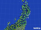東北地方のアメダス実況(気温)(2022年02月23日)