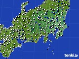 2022年02月23日の関東・甲信地方のアメダス(風向・風速)