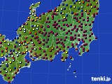 2022年02月24日の関東・甲信地方のアメダス(日照時間)