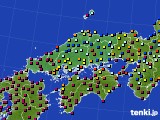 2022年02月24日の中国地方のアメダス(日照時間)