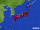 2022年02月24日のアメダス(日照時間)