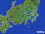2022年02月24日の関東・甲信地方のアメダス(風向・風速)