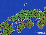 2022年02月25日の中国地方のアメダス(日照時間)