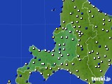 道央のアメダス実況(風向・風速)(2022年02月25日)