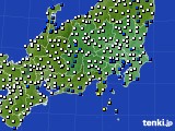 関東・甲信地方のアメダス実況(風向・風速)(2022年02月26日)