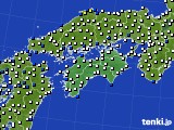 四国地方のアメダス実況(風向・風速)(2022年02月26日)