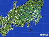 2022年02月27日の関東・甲信地方のアメダス(風向・風速)