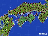 四国地方のアメダス実況(日照時間)(2022年02月28日)