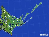 道東のアメダス実況(風向・風速)(2022年02月28日)