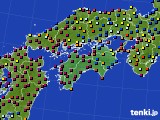 四国地方のアメダス実況(日照時間)(2022年03月02日)