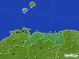 2022年03月02日の鳥取県のアメダス(風向・風速)
