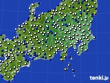 2022年03月03日の関東・甲信地方のアメダス(風向・風速)