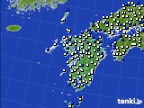 2022年03月03日の九州地方のアメダス(風向・風速)