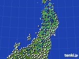東北地方のアメダス実況(気温)(2022年03月04日)