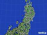東北地方のアメダス実況(風向・風速)(2022年03月05日)