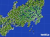 関東・甲信地方のアメダス実況(風向・風速)(2022年03月06日)