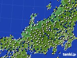 北陸地方のアメダス実況(風向・風速)(2022年03月06日)