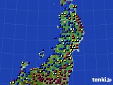 東北地方のアメダス実況(日照時間)(2022年03月07日)