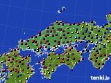 中国地方のアメダス実況(日照時間)(2022年03月07日)