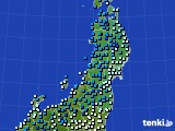東北地方のアメダス実況(気温)(2022年03月07日)