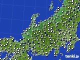 北陸地方のアメダス実況(風向・風速)(2022年03月07日)