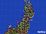 東北地方のアメダス実況(日照時間)(2022年03月12日)