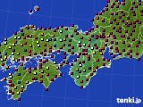 近畿地方のアメダス実況(日照時間)(2022年03月12日)